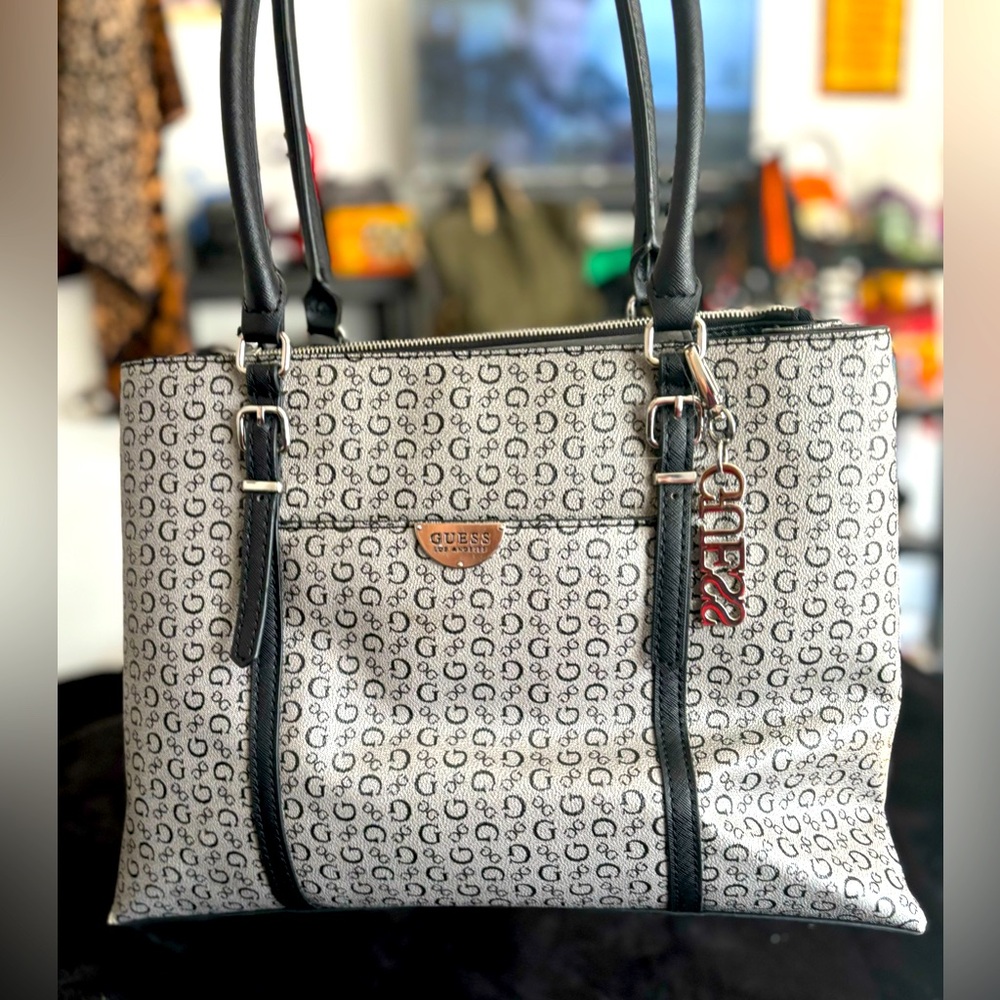 Guess Large Satchel.  Used but in good shape!